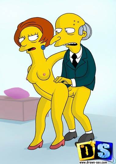 Mrs. Crabapple fucked by Mr. Burns